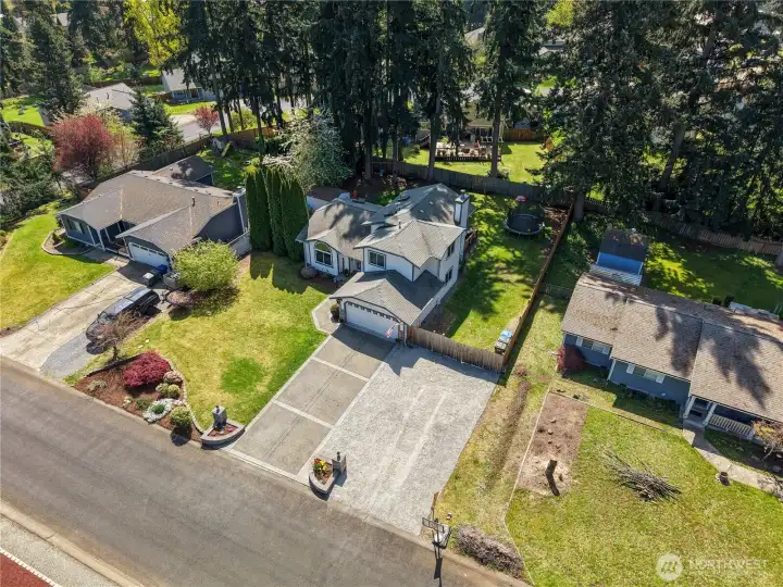 Large lot with lots of room