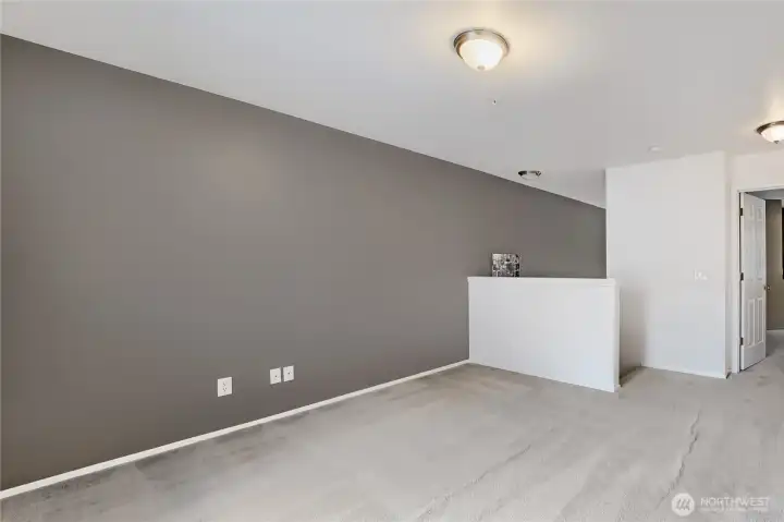 The loft provides flexibility for your lifestyle needs.