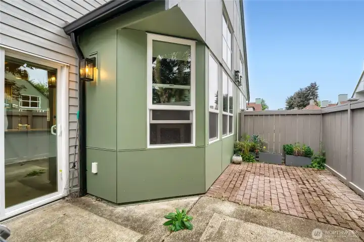Outdoor living—an uncommon luxury in condo life.