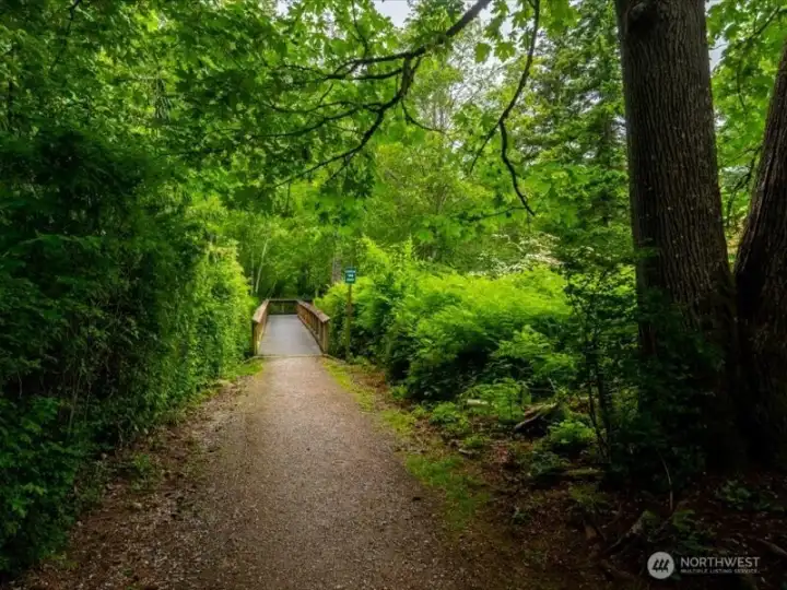 This is a special 40 acre park and the trails lead to Whatcom Falls Park or Barkley Village. This is a special 40 acre park and the trails lead to Whatcom Falls Park or Barkley Village.
