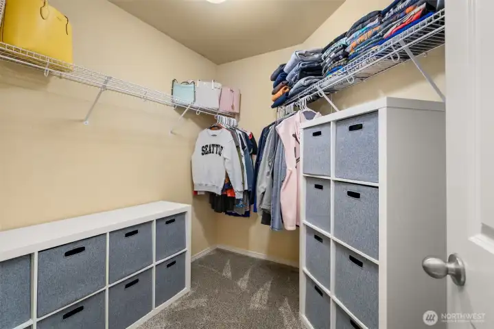 Large walk in closet.