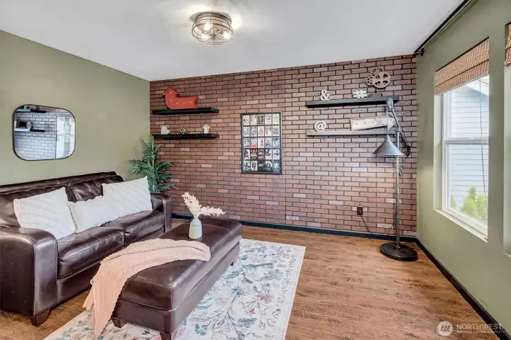Flex space with French doors. Flex space with French doors.