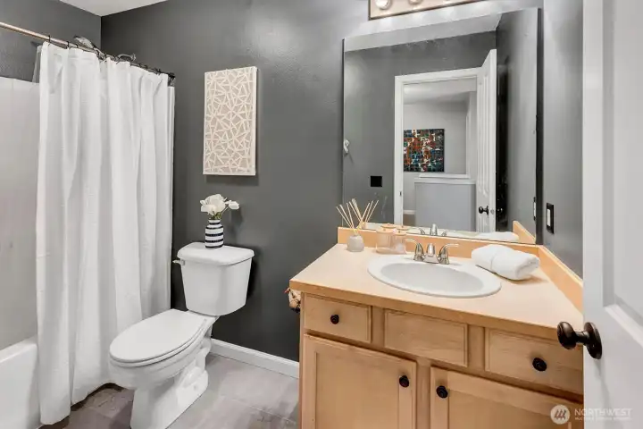 Full bath upstairs Full bath upstairs