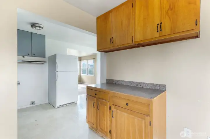 Laundry and kitchen