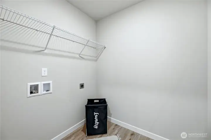 Upstairs laundry room