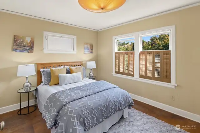 Primary bedroom on the main floor.