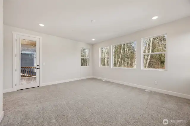 Primary Bedroom looking at Private Balcony