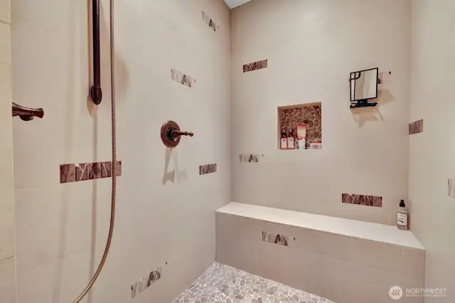 Primary shower.