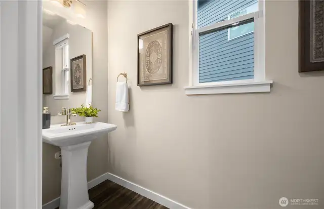 Downstairs half bath