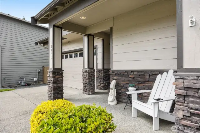 Covered front porch