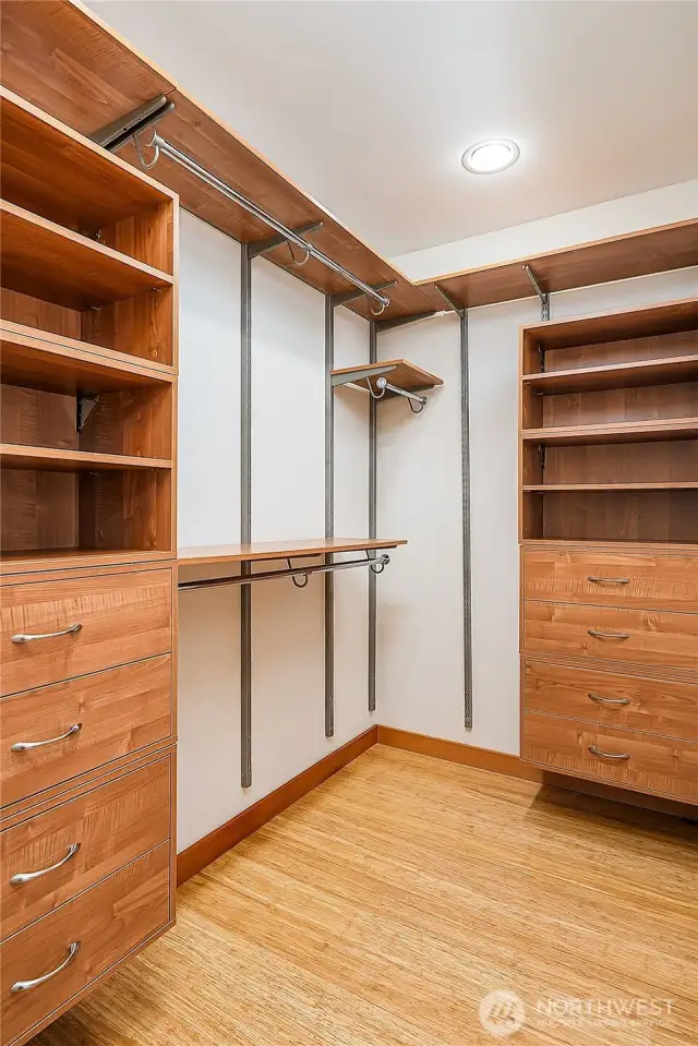 Walk-in closet.