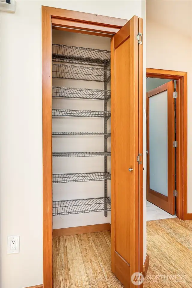 plenty of storage in this pantry.