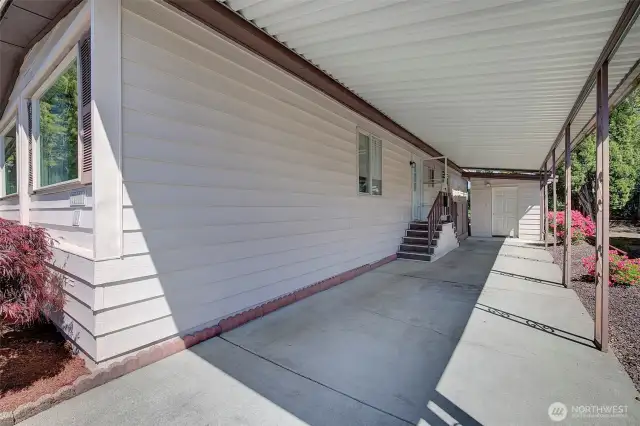 Carport/south entry