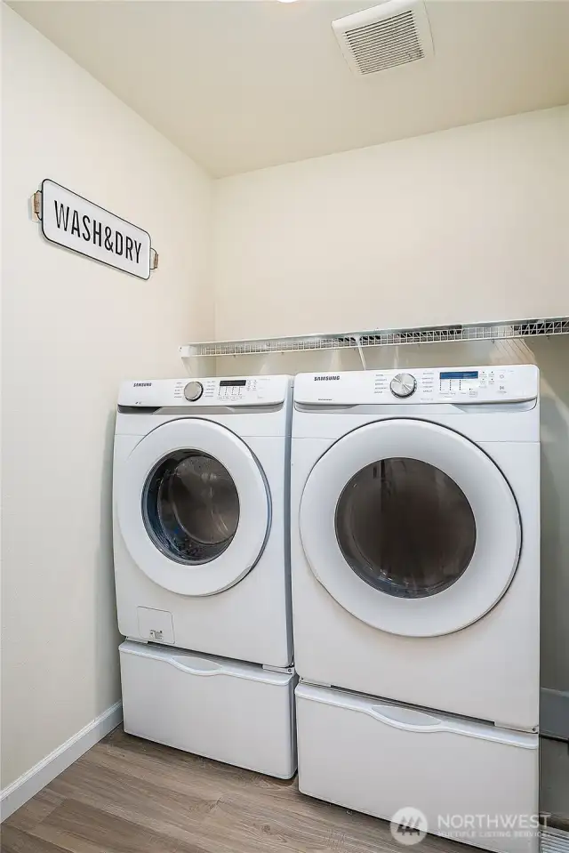 Laundry upstairs