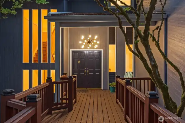 Such an elegant, welcoming entrance.