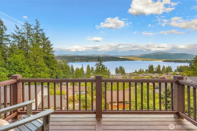 Deck off the Primary bedroom offers such a lovely place to start your day.