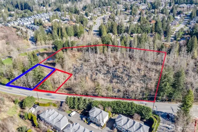 4762 Issaq- Pine Lk Rd is LOT B, it is outlined in Blue..  Lot A , is outlined in Red