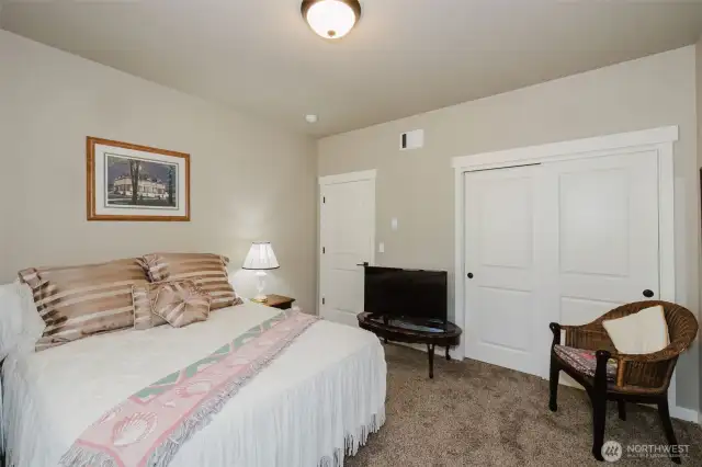 View of second bedroom and closet