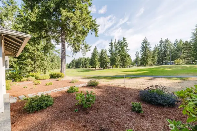 Backyard with view of 14th hole