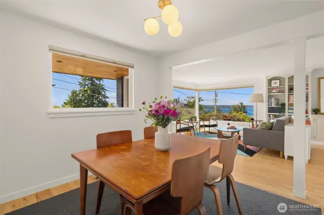 Look at the spectacular views of the Sound, Vashon Island and Olympic Mountains.