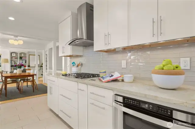 Entertaining is a dream with the great flow of the kitchen, dining room and living room. Enjoy view from the kitchen!