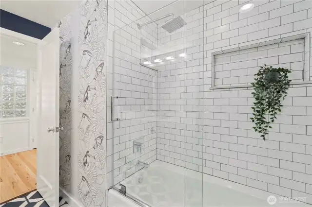 Updated upstairs bathroom in the main house