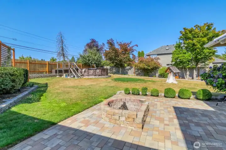 Paved Patio with Fire Pit