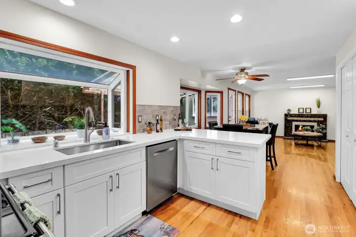 New Kitchen with Garden Window