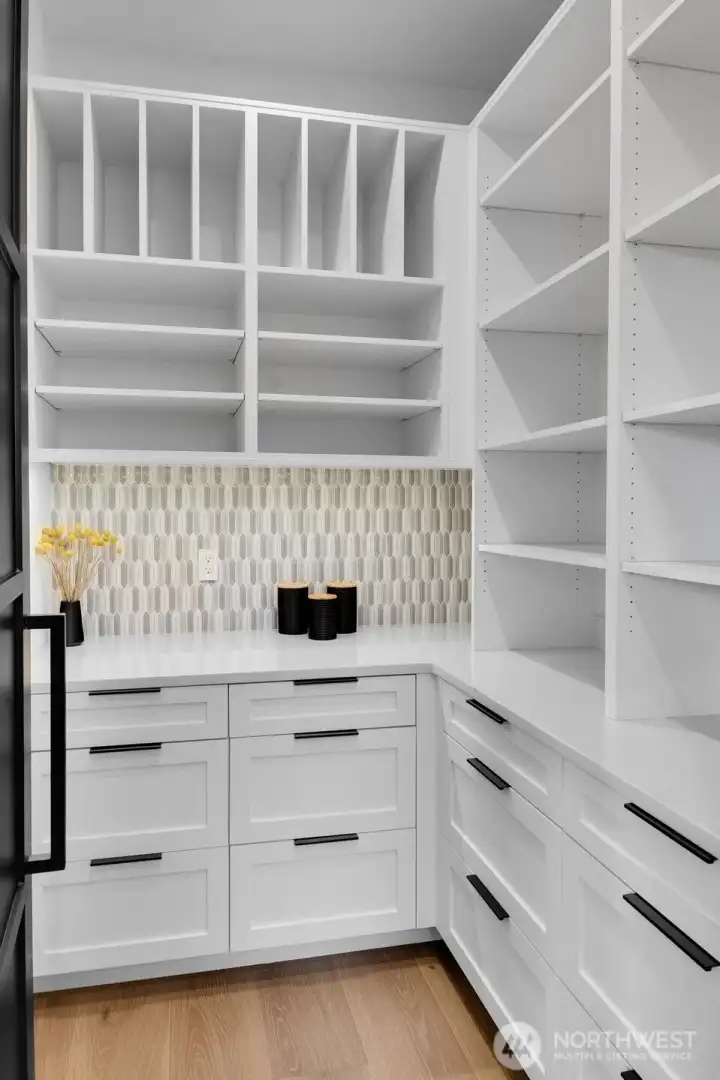 Butler's pantry storage closet