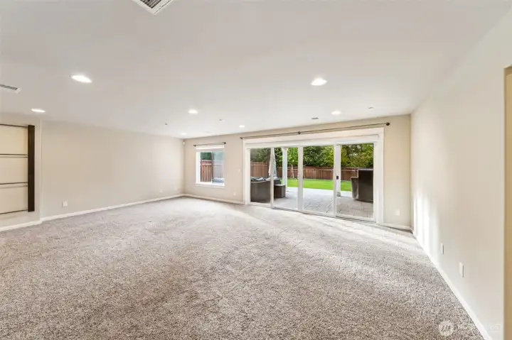 Basement living area