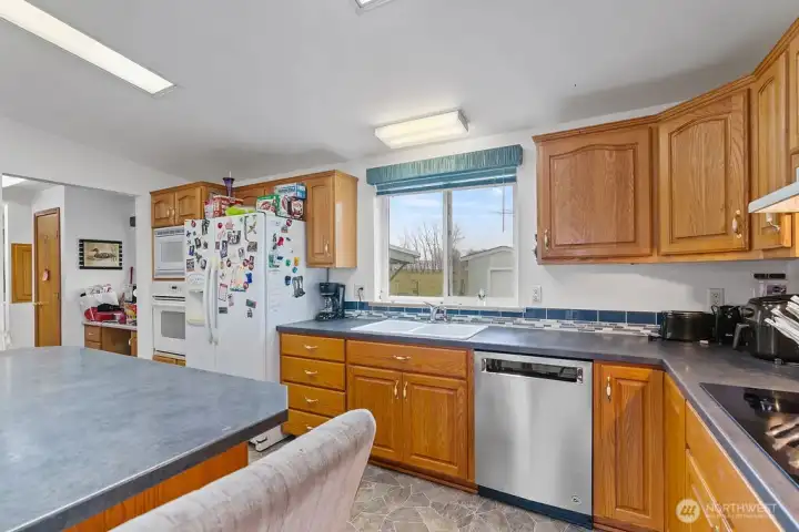 Plenty of counter-space and storage