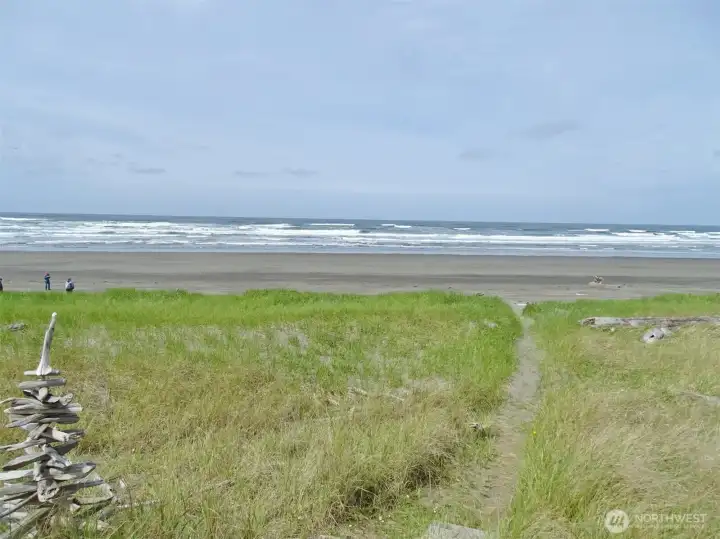View of the path to the Beach (taken in 2022).