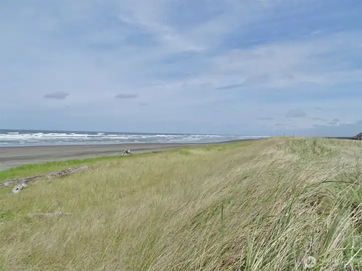 Northwest View of the Beach and Ocean (taken in 2022).