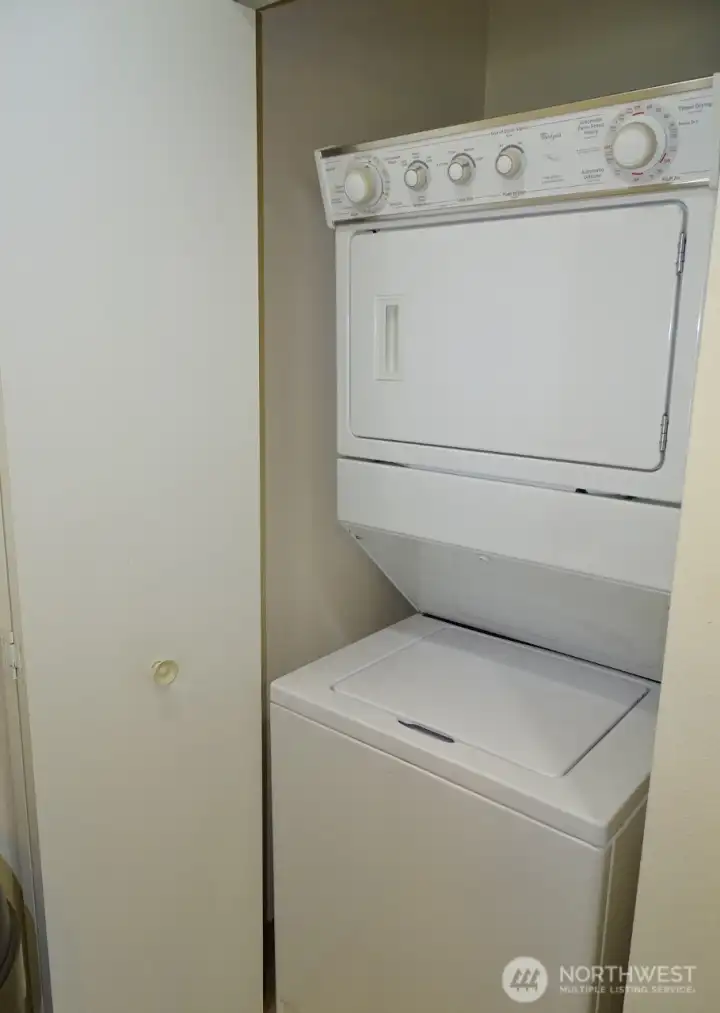 Stackable washer/dryer.