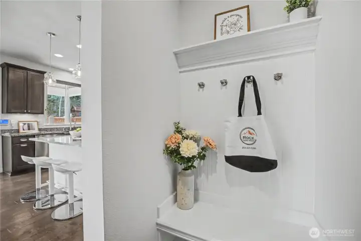 Mudroom off Garage
