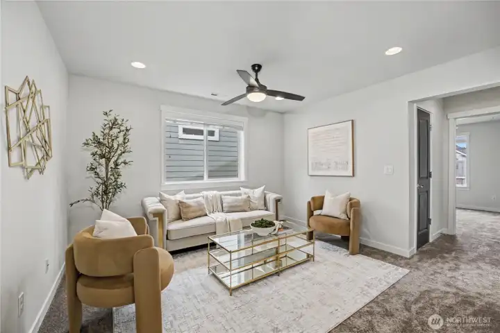 Side view of upstairs loft