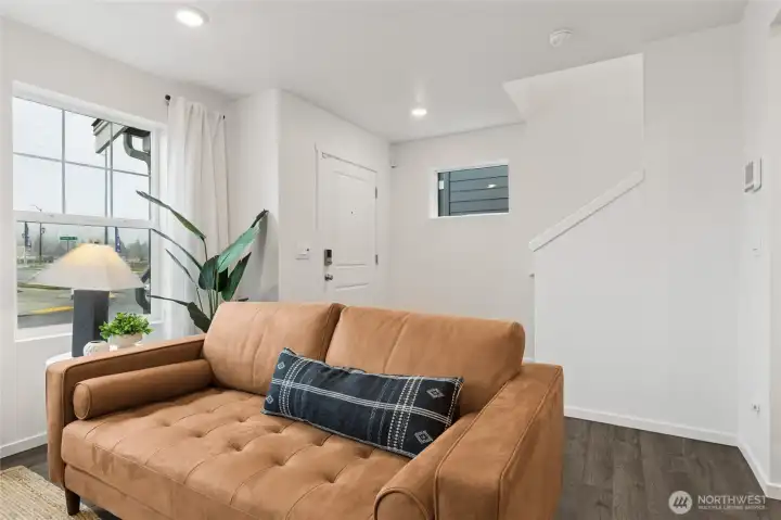 The little extra stair windows are great for adding light! Photos are for representational purposes only, colors, elevation and features may vary.