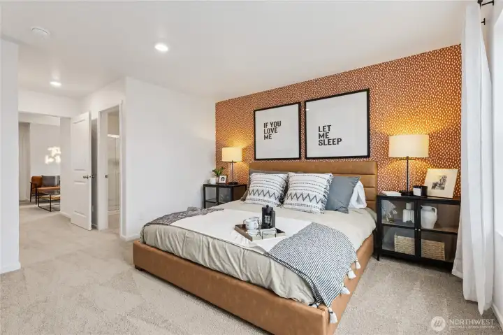 Primary Bedroom. Photos are for representational purposes only, colors, elevation and features may vary.