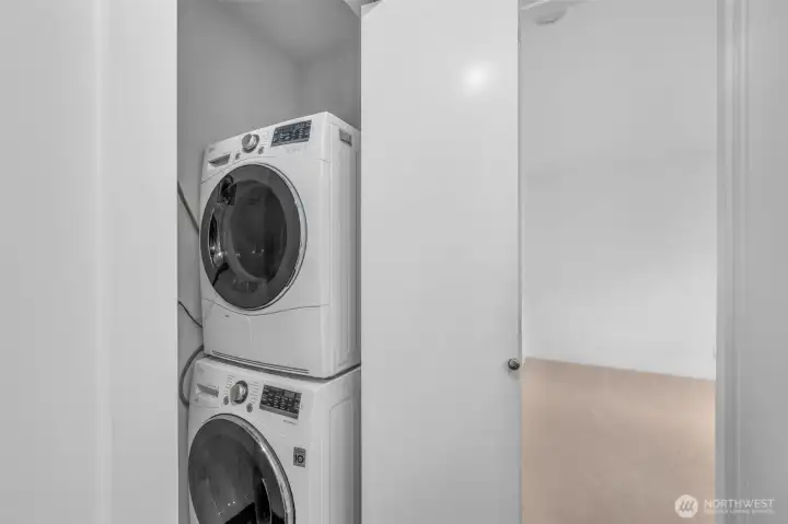 Washer and dryer in the unit. Washer and dryer in the unit.
