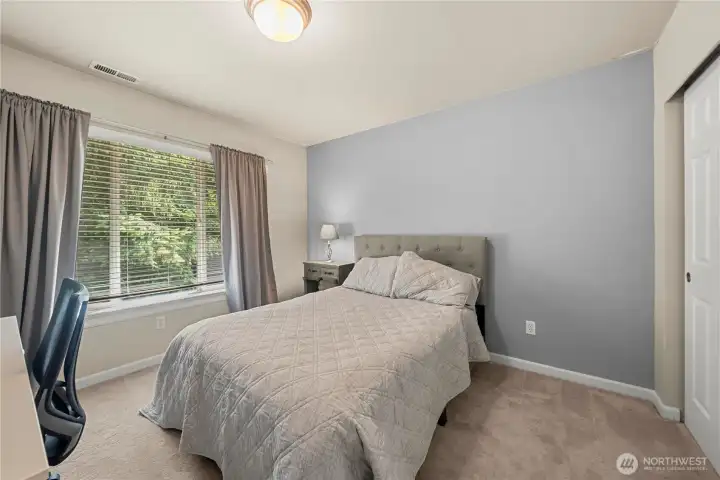 Third upstairs bedroom is also generously sized with refreseshed carpet