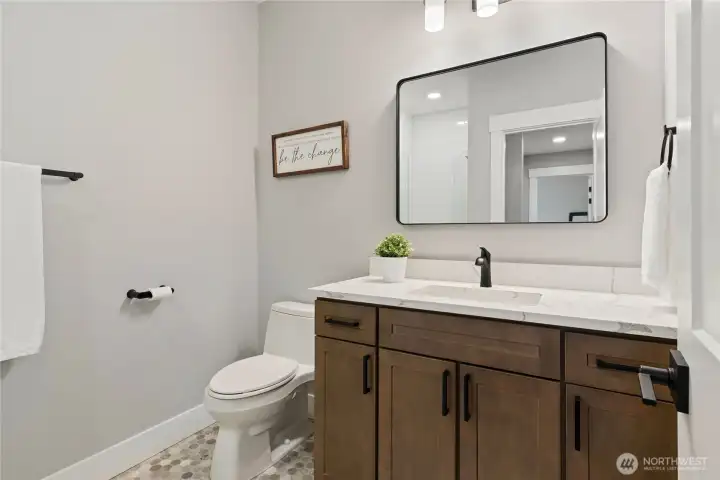 Downstairs bath with shower Downstairs bath with shower