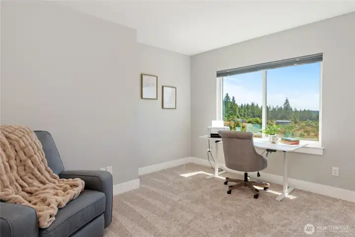 Upstairs office or den Upstairs office or den