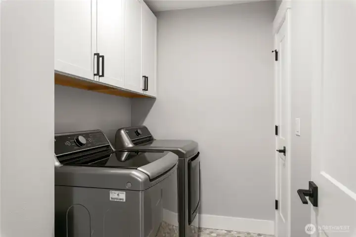Upstairs laundry! Upstairs laundry!