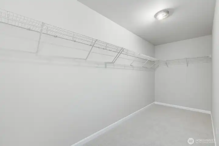 Downstairs master closet