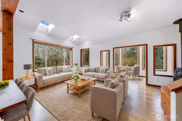 Virtually Staged - main house living room