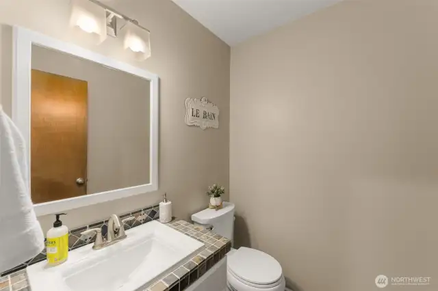 Main floor powder room