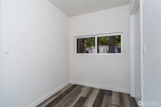Walk-in closet or office space