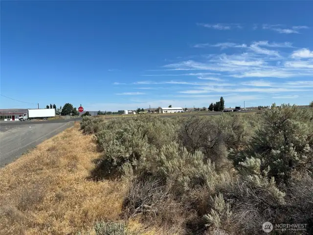Prime commercial space. Flat, and highly visible from HWY 2