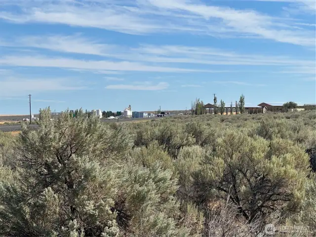 Highway 2 in the distance