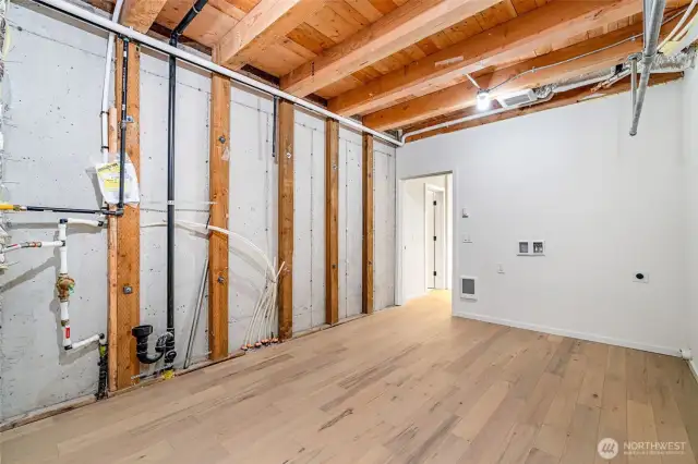 Utility room with exterior access